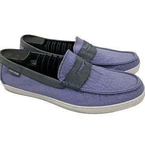 Cole Haan Slip On Textile Upper Shoes Casual blue size 11.5
